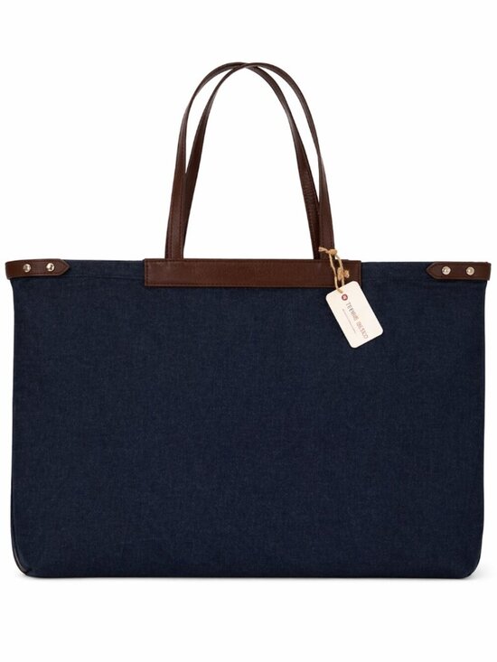 Great Soles Handbags - GREAT SOLES Amala Blue Denim Tote Bag XL NWT